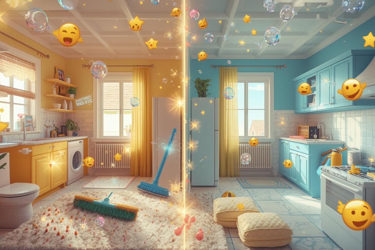 process of extreme house cleaning